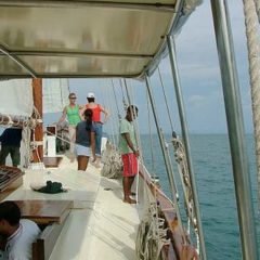 Classic Schooner Sailing Yacht corporate guests
