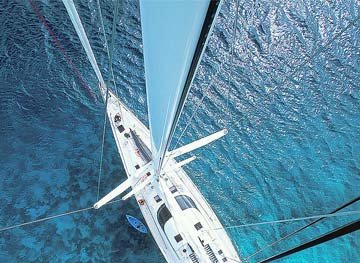 superyacht viewd from above epic charters phuket